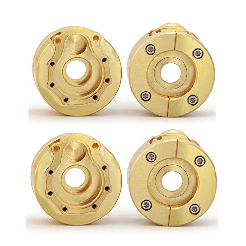 ZuoLan 4PCS Heavy Duty Brass Internal Wheel Knuckle Weight Counterweight for TRX4 1/10th RC Crawler Model Auto (#C Type) von ZuoLan