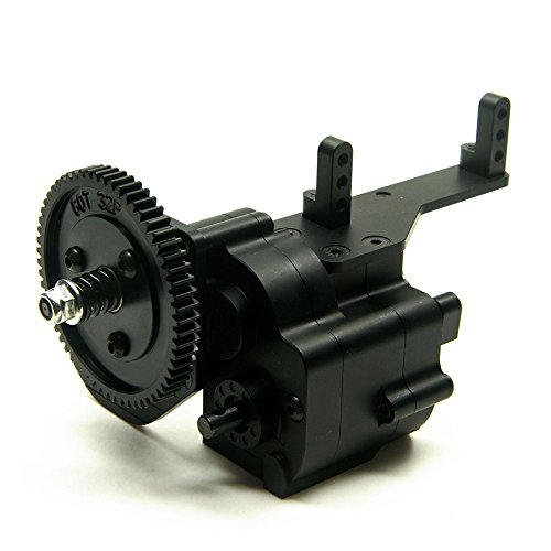 XUNJIAJIE AX2 2 Speed Verteilergetriebe Transfer Case für 1/10 RC Crawler Car Axial Wraith & SCX10/Honcho von ZuoLan