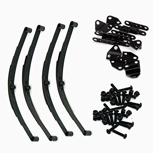 XUNJIAJIE Black 1 Set Leaf Springs Set HighLift Chassis for D90 1/10 RC Crawler Auto Upgrade Parts von ZuoLan