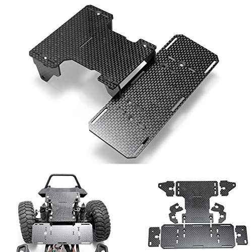ZuoLan XUNJIAJIE Front Battery Holder Carbon Fiber Chassis Battery Mount for 1/10 RC Car Axial SCX10 Refit Parts von ZuoLan