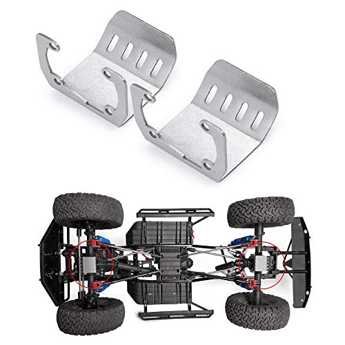 ZuoLan Stainless Steel Skid Plate Axle Protection Plate for Axial SCX10 II 90046 Upgrades 1/10th RC Crawler Car von ZuoLan