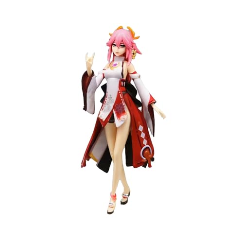 XUNJIE Für Yae Miko Figur Charaktermodell, Anime-Statue Puppe Sammlermodell Charaktere Statue, Für Personen Ab 14 Jahren von XUNJIE