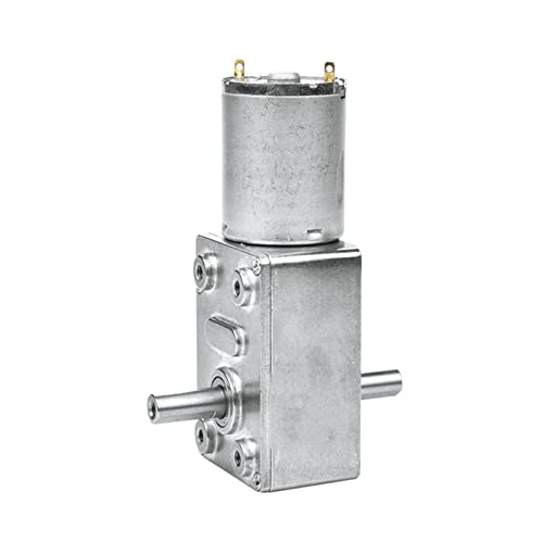 XUPBEHJO 1 Stück 12 V DC Elektrogetriebemotor JGY370 – Kompakter, selbstsperrender Zweiachsenmotor mit hohem Drehmoment for Heimwerkerprojekte(10rpm 12v) von XUPBEHJO