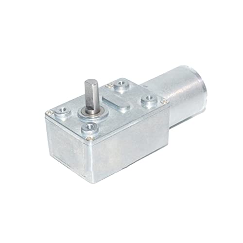 XUPBEHJO 1 Stück 6 V JGY370 DC-Schneckengetriebemotor mit niedriger Drehzahl und hohem Drehmoment – Bürstenmotor mit Vollwelle for Robotik und Heimwerkerprojekte(40rpm 24v) von XUPBEHJO
