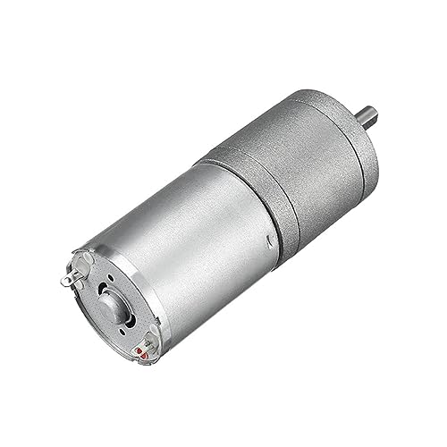 XUPBEHJO JGA25-370 Getriebemotor mit hohem Drehmoment – 6 V/12 V/24 V einstellbare Geschwindigkeit, 9 kg/cm Drehmoment, 12–1360 U/min for Heimwerkerprojekte und Automatisierung(12rpm 24v) von XUPBEHJO