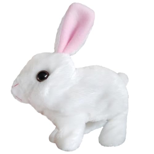 XUQEAYWD 16x9x16cm Hase Plüschtier, Kuscheltier, Hasenplüsch, Realistischer Plüschhasen, Plüschfiguren Spielzeug, Geschenk Für Jungens Mädchen von XUQEAYWD