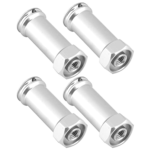 XUXHOU 12mm Hex Hub-Adapter-Kombinierer für Slash 4x4 1/10 LKW, Festes und Umweltfreundliches Material, das für Exquisites Aussehen Elektropliert Ist, Umfasst Schrauben und Gummiringe, Leichte (12 von XUXHOU