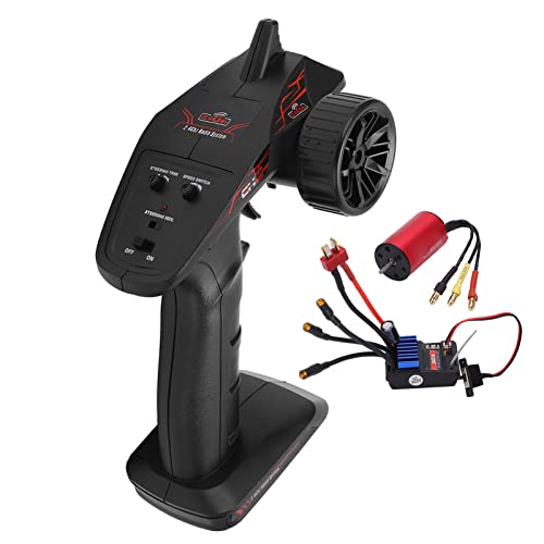 XUXHOU 2,4 G CH2 -Senderempfänger, RC -Sender Hoher Drehmoment CNC mit Empfänger 2440 4000 KV Bürstenloser Motor 30A ESC Set für 1/16 1/18 RC -Auto von XUXHOU
