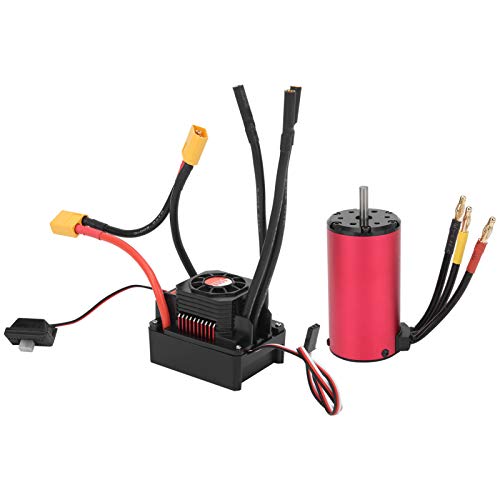 XUXHOU 2000kV RC Motor, 4076 Wasserdichtem Bürstenlosen Motor 2000KV+150A Wasserdichtem ESC mit XT60 -Stecker für 1/8 RC -Auto mit Goldenem Stecker Kühlkörper XUXHOU 2000kV RC Motor, 4076 Wasserdichtem Bürstenlosen Motor 2000KV+150A Wasserdichtem ESC mit XT60 -Stecker für 1/8 RC -Auto mit Goldenem Stecker Kühlkörper von XUXHOU