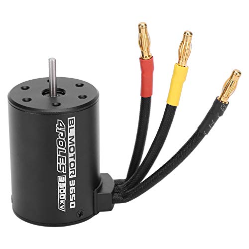 XUXHOU 2200kV RC-Motor, Wasserdicht 2200 KV Aluminiumkühlkörper Bürstenlos Sensorloses Motorrad -Zubehör für 1/8 1/10 RC -Automodell ((3650 3900kV bürstenloser Motor)) von XUXHOU