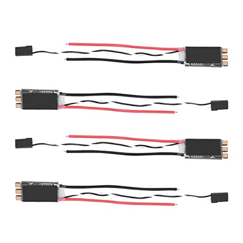 XUXHOU 4 Stück Quadcopter Esc, 30AS 26S Bürstenloser Esc, Elektrische GeschwindigkeisRegler für FPV Multicopter Quadcopter (Schwarz (Black) von XUXHOU