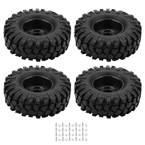 XUXHOU 4 Stück Rc-radreifen, rutschfeste Kunststofffelgen, Gummireifen für Rc-Crawler-gelndewagen Im Mastab 1:10 XUXHOU 4 Stück Rc-radreifen, rutschfeste Kunststofffelgen, Gummireifen für Rc-Crawler-gelndewagen Im Mastab 1:10 von XUXHOU