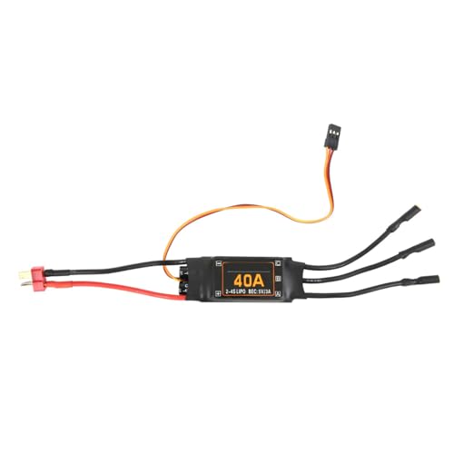 XUXHOU 40a Elektrische Geschwindigkitler, RC Bürstenloser Motor Esc Tee (Black) von XUXHOU