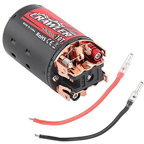550 Gebürstete Motor, Metallplastik-RC-Auto 5-Slot-Motor-Upgrade-Teile für 1/10 RC Crawler Car (10T) von XUXHOU