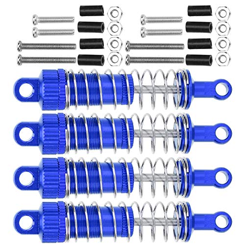 XUXHOU Aluminiumlegierung RC -Stoßdämpfer Effizient Puffer für MN 1/12 D90 RC -Auto, 4pcs/Set Zubehör für Reibungsloses Fahren (Blue) von XUXHOU