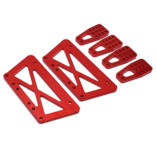 XUXHOU Flexible RC Chassis Liftplatten -Set -Kit für Axial SCX10, Geeignet für das Chassis Upgrade, Ideal für RC Auto Enthusiasten, Enthält Zubehör Enthalten (Rot) von XUXHOU