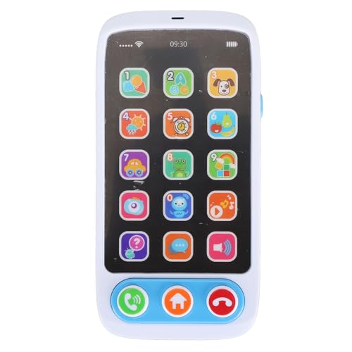 XUXHOU Handyspielzeug, Multifunktion Musikalisches Interaktives Lernen, So Tun, um Handy für Kleinkind Baby Jungen Mädchen zu Spielen (Blue) von XUXHOU