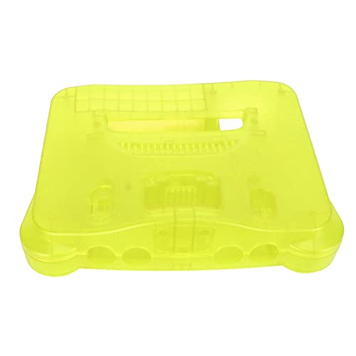 XUXHOU Konsolenersatzfall Retro Retro -Spiele für N64, Exquisite Durchscheinende Shell für Videospielkonsole, Ideales Zubehör Alle Regionen, Hergestellt aus ABS -Material (Durchscheinendes Grün) von XUXHOU