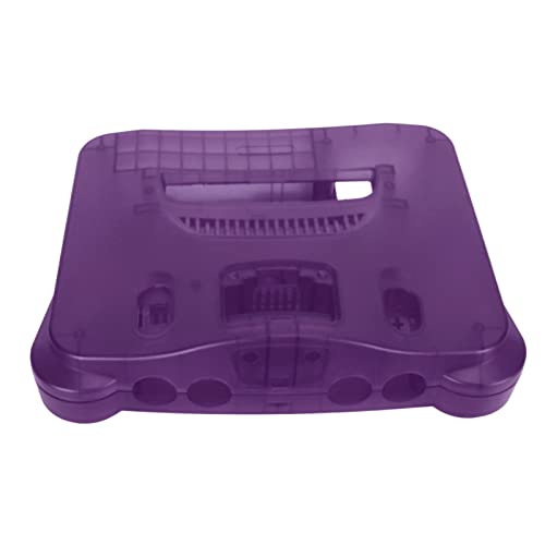 XUXHOU Konsolenersatzfall Retro Retro -Spiele für N64, Exquisite Durchscheinende Shell für Videospielkonsole, Ideales Zubehör Alle Regionen, Hergestellt aus ABS -Material (Transparentes Lila) von XUXHOU