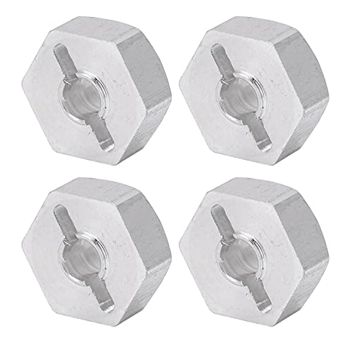 XUXHOU Metall Sechseckiger Radsitzmontage für Wltoys 144001 124018 RC -Auto -Ersatzteile für Hohe Haltbarkeit und Stabilität, 4pcs Silber Aluminium Legierungs Sechskant für Fernbedienungsauto Auto XUXHOU Metall Sechseckiger Radsitzmontage für Wltoys 144001 124018 RC -Auto -Ersatzteile für Hohe Haltbarkeit und Stabilität, 4pcs Silber Aluminium Legierungs Sechskant für Fernbedienungsauto Auto von XUXHOU