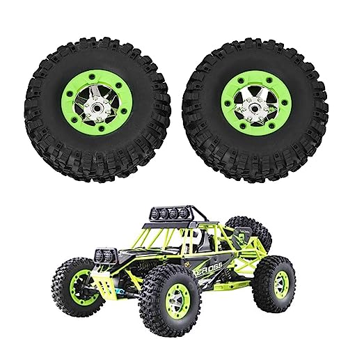 XUXHOU RC-Auto Reifen Radkleidung-resistente Hohe Leistung für Wltoys 12428 12423 1/12 Modell [Anwendbare Szene: RC-Enthusiasten] (Zwei Linke Reifen) von XUXHOU