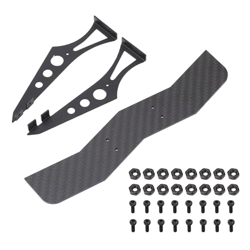 XUXHOU RC -Auto -Schwanzflügel, Kohlefaser RC Heckspoilerflügel -Upgrade -Teile für TT02 XV01 PTG2 1/10 RC -Autos von XUXHOU