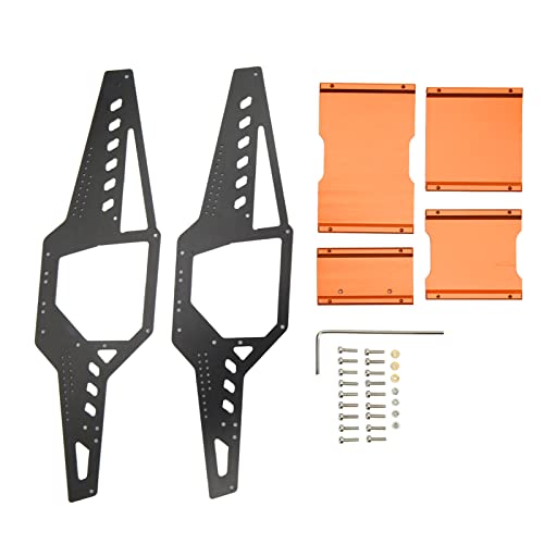 XUXHOU RC -Autokörperschale, Aluminiumlegierung RC Car Frame Body Shell Roll Cage 1/24 Skala -Chassis -Axial -Upgrade -Teile für Axial SCX24 (ORANGE) von XUXHOU