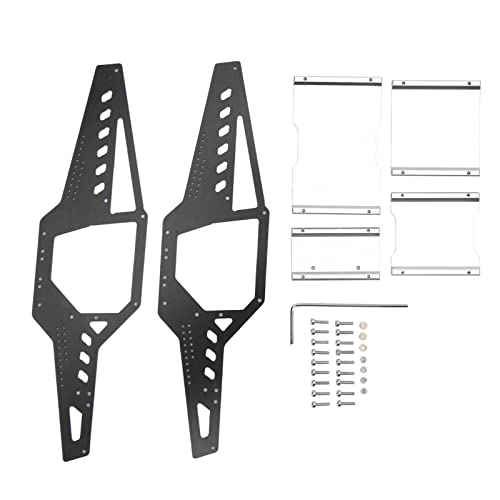 XUXHOU RC -Autokörperschale, Aluminiumlegierung RC Car Frame Body Shell Roll Cage 1/24 Skala -Chassis -Axial -Upgrade -Teile für Axial SCX24 (Silver) von XUXHOU