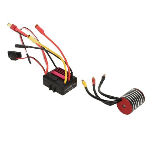 XUXHOU RC Bürstenloser Motor ESC -Set, Aluminiumlegierung 2430 Bürstenloser Motor 35A ESC Genau Combo Set Hochleistungs -Upgrade für 1/16 1/18 RC -Auto (6300KV) von XUXHOU