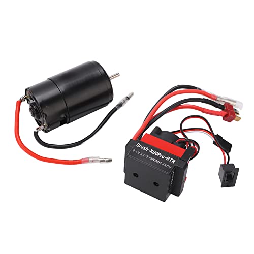 XUXHOU RC Car ESC, 550 21T Motor + 60A Wasserdichtes Zwei -Wege -ESC -Kit mit Kühllüfter Hohes Drehmoment für SCX10 1/10 Fernbedienungsauto -Upgrade -Teile XUXHOU RC Car ESC, 550 21T Motor + 60A Wasserdichtes Zwei -Wege -ESC -Kit mit Kühllüfter Hohes Drehmoment für SCX10 1/10 Fernbedienungsauto -Upgrade -Teile von XUXHOU