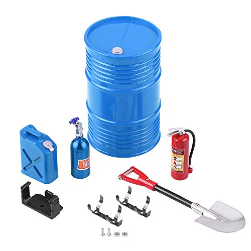 RC Crawler Accessoire, RC Car Schaufel Feuerlöscher Mini -Dekor -Simulationstool für Axial SCX10 (Typ D) von XUXHOU