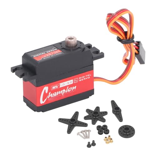 XUXHOU RC Digitales Servo, Aluminiumlegierung Plastik mit Hohem Drehmoment -Lenkgetriebe Digitales Servo -Upgrade -Teile für DIY RC -Flugzeughubschrauber -Auto -Roboter von XUXHOU