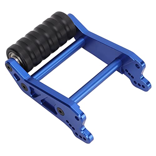 XUXHOU RC Heckkopf nach Oben Rad, Aluminiumlegierung Doppelradkopf Hochsteifende Rollenrolle für LOSI 1/8 LMT Feststoff Achse LKW LOS04022 Fernbedienungsauto (Blue) von XUXHOU