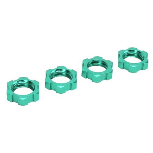 XUXHOU RC -Hex -Adapter, 4pcs 12 Mm Bis 17 Mm Aluminium -Legierungs -Antriebsadapter Sechskanthubs für Traxxas Slash für Rustler für Stampede 1/10 RC -Autos (Green) von XUXHOU