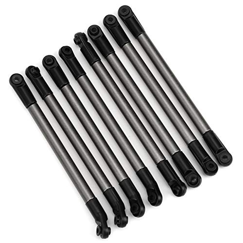 XUXHOU RC -Linkstange, 8pcs Kunststoff + Metall 275 Mm Radstand Lenkverbindungszubehör für 1/10 RC -Crawler Geeignet von XUXHOU