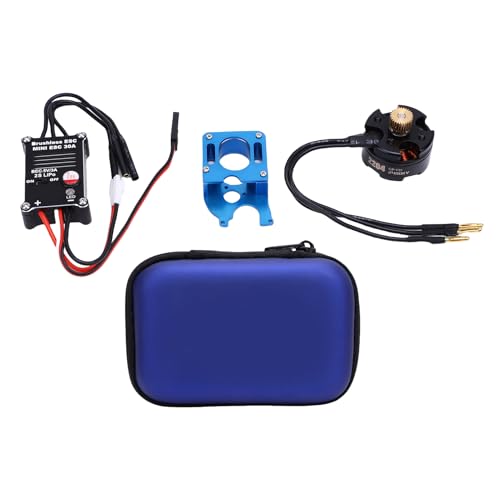 XUXHOU RC Motor ESC Combo -Set, Bürstenloser Geschwindigkeitsregler 30A ESC 2204 2400 KV Motor für SCX24 1/24 RC -Auto -LKW mit Aufbewahrungsbeutelmontageschrauben von XUXHOU