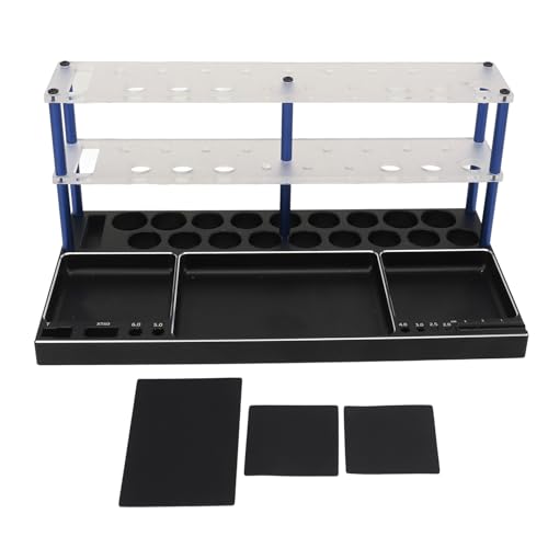 XUXHOU RC-Schraubendreher-Organizer, Aluminiumlegierung, RC-Schraubendreher-Werkzeughalter, Ständer, Ablagefach für Modelle, Renndrohnen, Flugzeuge (Blaue Säule) von XUXHOU