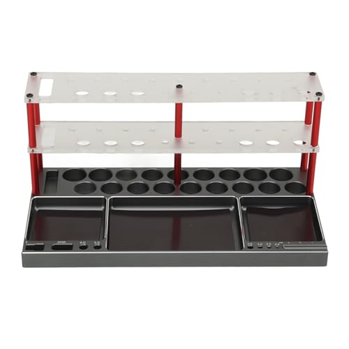 XUXHOU RC-Schraubendreher-Organizer, Aluminiumlegierung, RC-Schraubendreher-Werkzeughalter, Ständer, Ablagefach für Modelle, Renndrohnen, Flugzeuge (Rote Säule) von XUXHOU