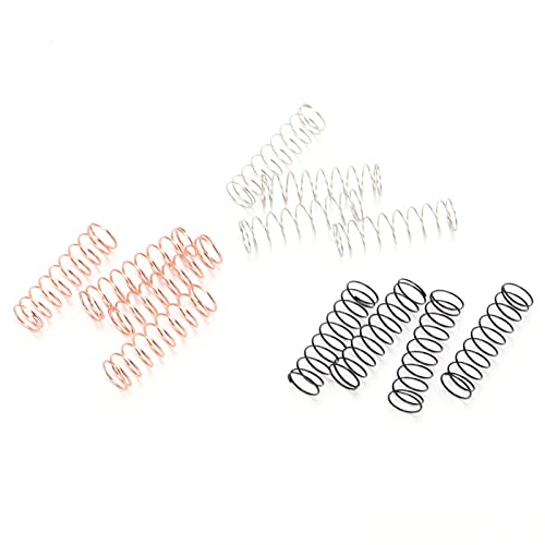 XUXHOU RC -Stoßdämpfer, 12pcs RC -Suspension Quellen 3 Härte Härte Langlebige Stoßdämpfungszubehör für Axiale SCX24 1/24 Modellauto von XUXHOU