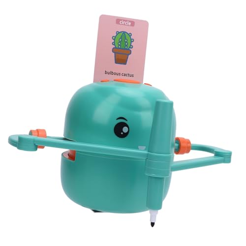 XUXHOU Roboter Zeichnen, Automatische Interaktive Pädagogische Spielzeug -Spielzeug -Roboter mit 252 Karten 2 Stifte für das Malerei Lernen Erleuchtet (hellgrün) von XUXHOU