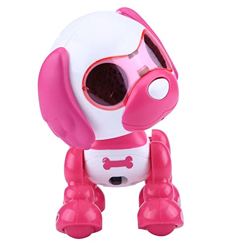 XUXHOU Smart Kids Interactive Walking Sound Welpe, Roboter-Hund, Haustierspielgug, LED-Schallplatte, Pdagogische Gegenk, Roboter (Rosa (Rosenrot) von XUXHOU