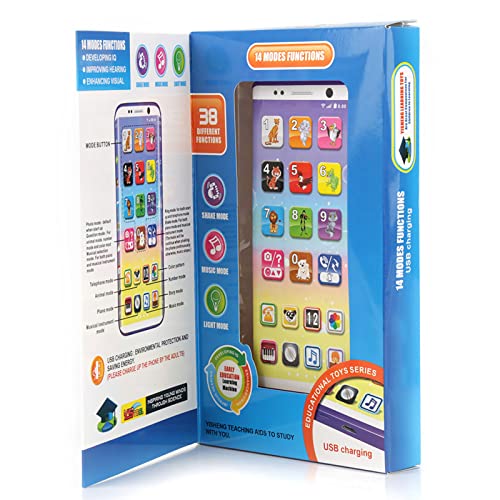XUXHOU Spielzug-Telefon, Pdagogische Multifungionales Intelligenzes Telefon-Spielzug MIT USB-Anschluss-Touchscreen Scherzt Handy Sriielzugug XUXHOU Spielzug-Telefon, Pdagogische Multifungionales Intelligenzes Telefon-Spielzug MIT USB-Anschluss-Touchscreen Scherzt Handy Sriielzugug von XUXHOU