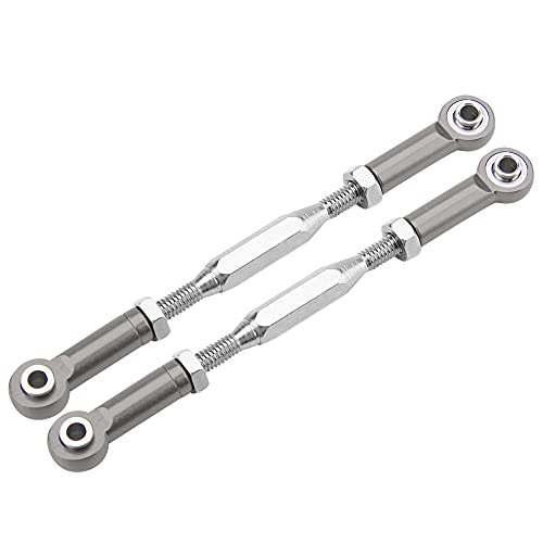 XUXHOU Stabile Leistungssteuerungsstangen für Slash 1/10 Skala RC Truck Rotblau für RC -Hobbyisten (SLA013T Titaniumgrau) von XUXHOU