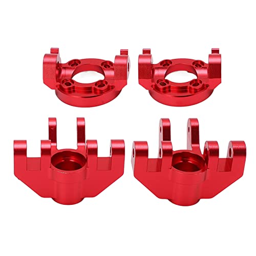 XUXHOU Vordere Lenkschale, Aluminiumlegierung, Vordere C-Sitzbasis, C-Knöchel-Trägerblöcke für LOSI LMT 1/8 Truck (Rot) von XUXHOU