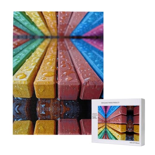 Erwachsenenpuzzle 500 Teile - Foto Level Bild Puzzle, perfekte Herausforderung für Familie und Freunde von XVFLOREG