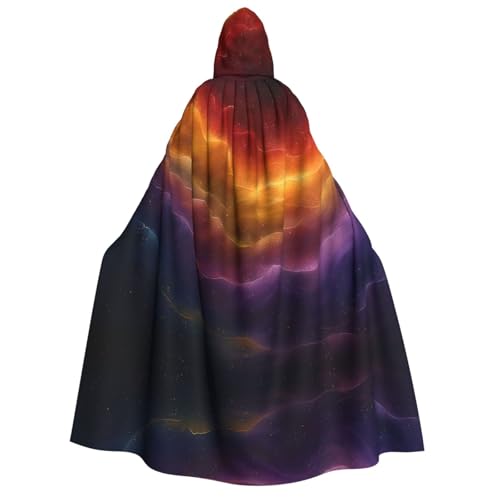 Xvfloreg Abstrakte Himmel mit Kapuze Cape, High-Definition Printed Neutral Hooded Cape, Rollenspiel Kostüm von XVFLOREG
