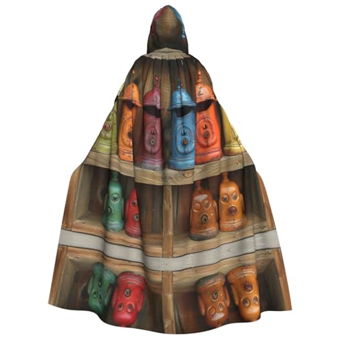 Xvfloreg Bunter Glocken-Kapuzenumhang, hochauflösender, neutraler Kapuzenumhang, Rollenspiel-Kostüm Xvfloreg Bunter Glocken-Kapuzenumhang, hochauflösender, neutraler Kapuzenumhang, Rollenspiel-Kostüm von XVFLOREG