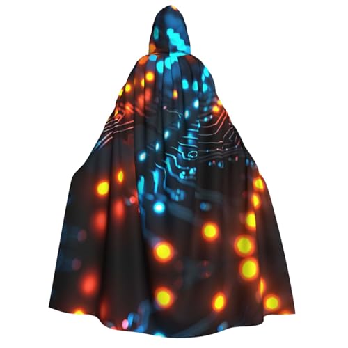 Xvfloreg Dreamy Light Source Cape mit Kapuze High Definition Bedruckter Neutraler Umhang mit Kapuze Rollenspiel Kostüm von XVFLOREG