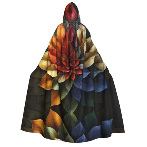 Xvfloreg Einzigartiger Kapuzenumhang mit Blumen, neutraler hochauflösender bedruckter Kapuzenumhang, Rollenspiel-Kostüm Xvfloreg Einzigartiger Kapuzenumhang mit Blumen, neutraler hochauflösender bedruckter Kapuzenumhang, Rollenspiel-Kostüm von XVFLOREG