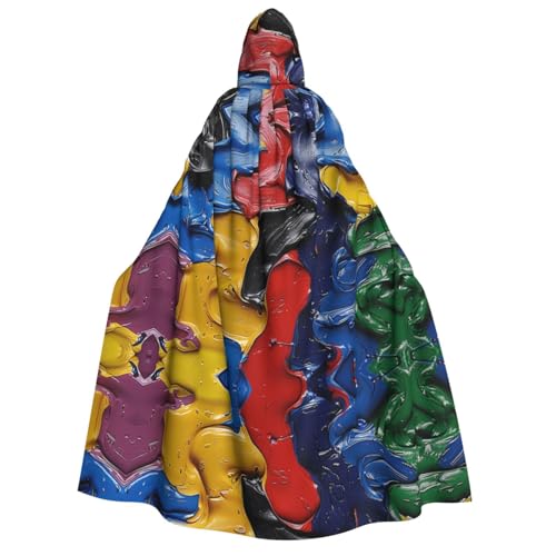 Xvfloreg Farbpigment-Kapuzenumhang, hochauflösender Druck, neutraler Kapuzenumhang, Rollenspiel-Kostüm von XVFLOREG